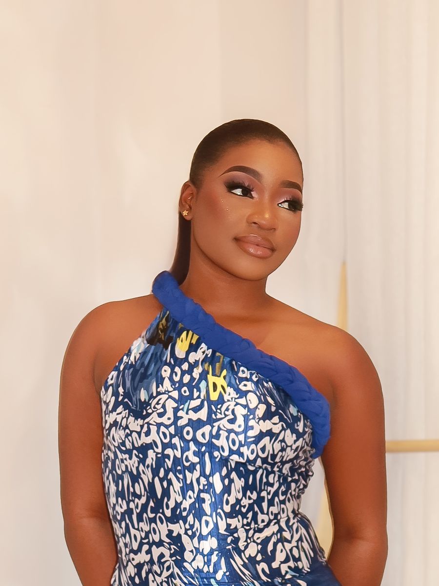Omi One-Shoulder Gown