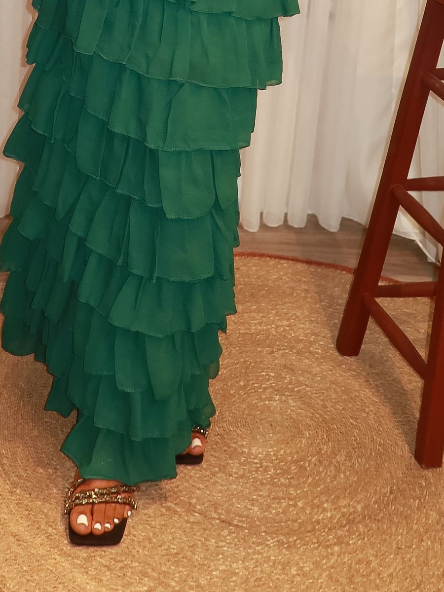 Tiered Corset Gown