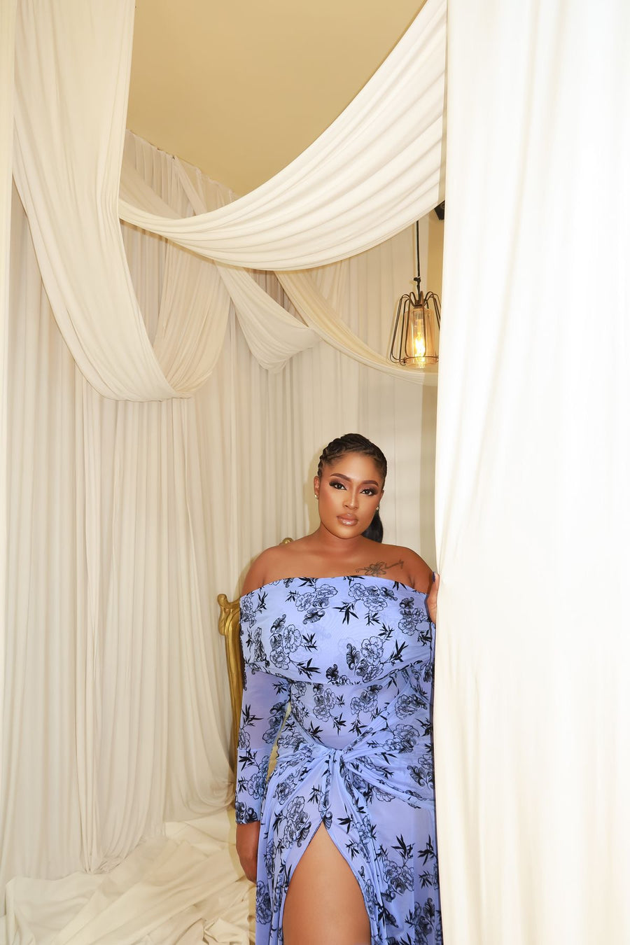 Lilac Wrap Maxi