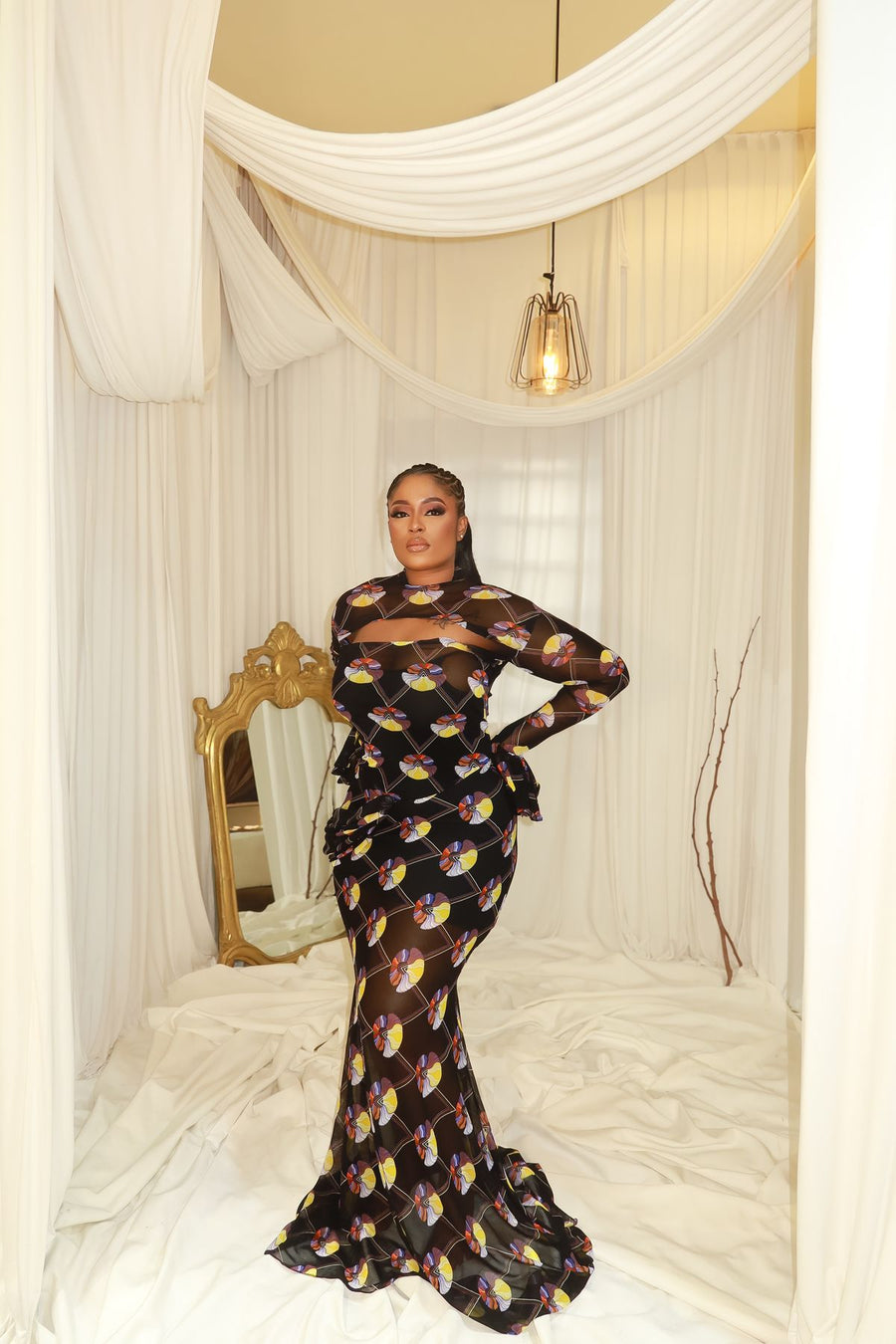 Ayaba Mesh Gown